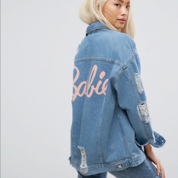 Missguided Jackets & Blazers - Misguided Barbie distressed denim jacket 💓